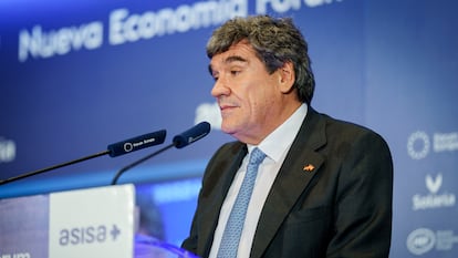 El gobernador del Banco de España, José Luis Escrivá, en el Fórum Europa.