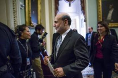 En la imagen, el presidente saliente de la Reserva Federal (Fed), Ben Bernanke. EFE/archivo