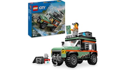 Vehículo de construcción Lego.