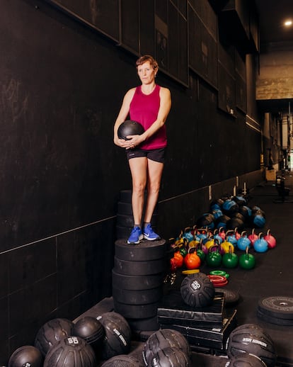 Karen Owens en CrossFit Century, en Las Rozas (Madrid), el box más grande de España.