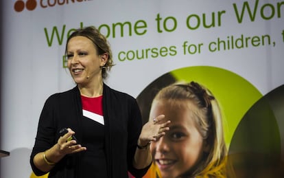 Mirjana Bozic, durante una charla para profesores de inglés en Madrid.