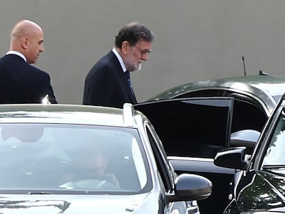 Mariano Rajoy a su salida tras el juicio del 'caso Kitchen'