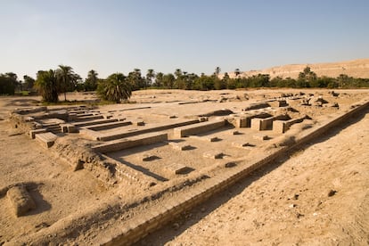El sitio arqueológico de Tel Amarna, la capital del faraón Akenatón.