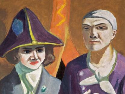 Doble retrato, Carnaval de Max Beckmann (1925).