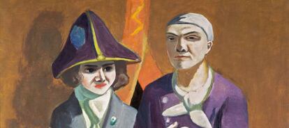 Doble retrato, Carnaval de Max Beckmann (1925).