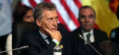 El presidente argentino, Mauricio Macri, en la Cumbre de las Américas el pasado abril.