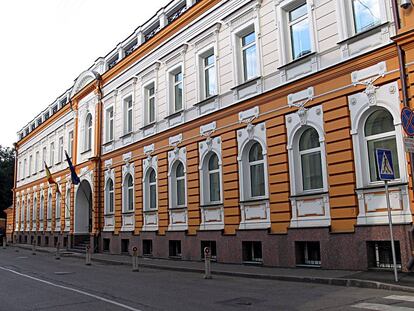 La Embajada de España en Moscú.