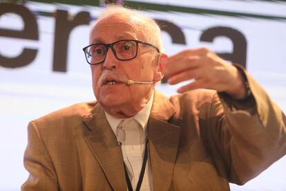 El académico, intelectual y diplomático chileno Luis Maira, en el foro organizado por Prisa Media y la Organización de Estados Iberoamericanos (OEI).