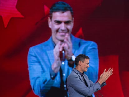 El presidente del Gobierno en funciones, Pedro Sánchez, el sábado pasado durante el congreso del Partido Socialista Europeo celebrado en Málaga.