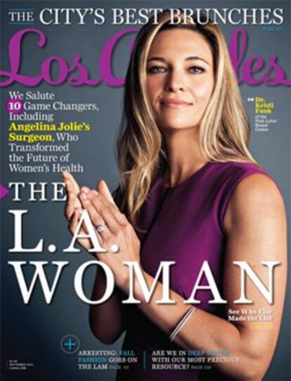 La doctora Kristi Funk en la portada de la revista 'Los Ángeles'.