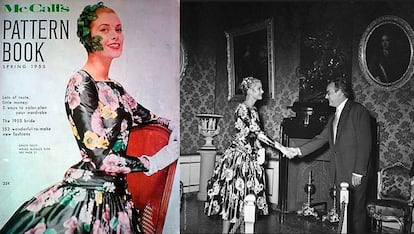 Unas semanas antes de viajar a Cannes, Grace Kelly había protagonizado una portada para la popular revista de patrones McCall. La publicación le regaló el vestido que fue el único que no llegó arrugado del viaje.