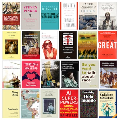 Una muestra de las portadas de los libros que distintas personalidades recomiendan a los lectores de 'Negocios' para este verano.