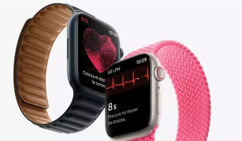 Imagen promocional del Apple Watch Series 7, el último modelo disponible del reloj inteligente de la compañía.