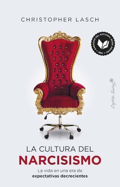 Portada de 'La cultura del narcisismo. La vida en una era de expectativas decrecientes', de Christopher Lasch. EDITORIAL CAPITAN SWING