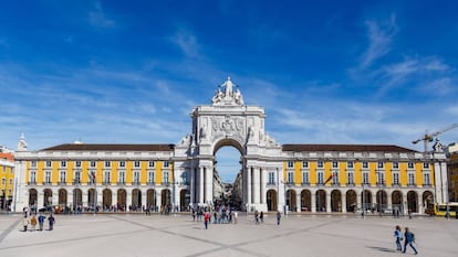 La céntrica plaza del Comercio.