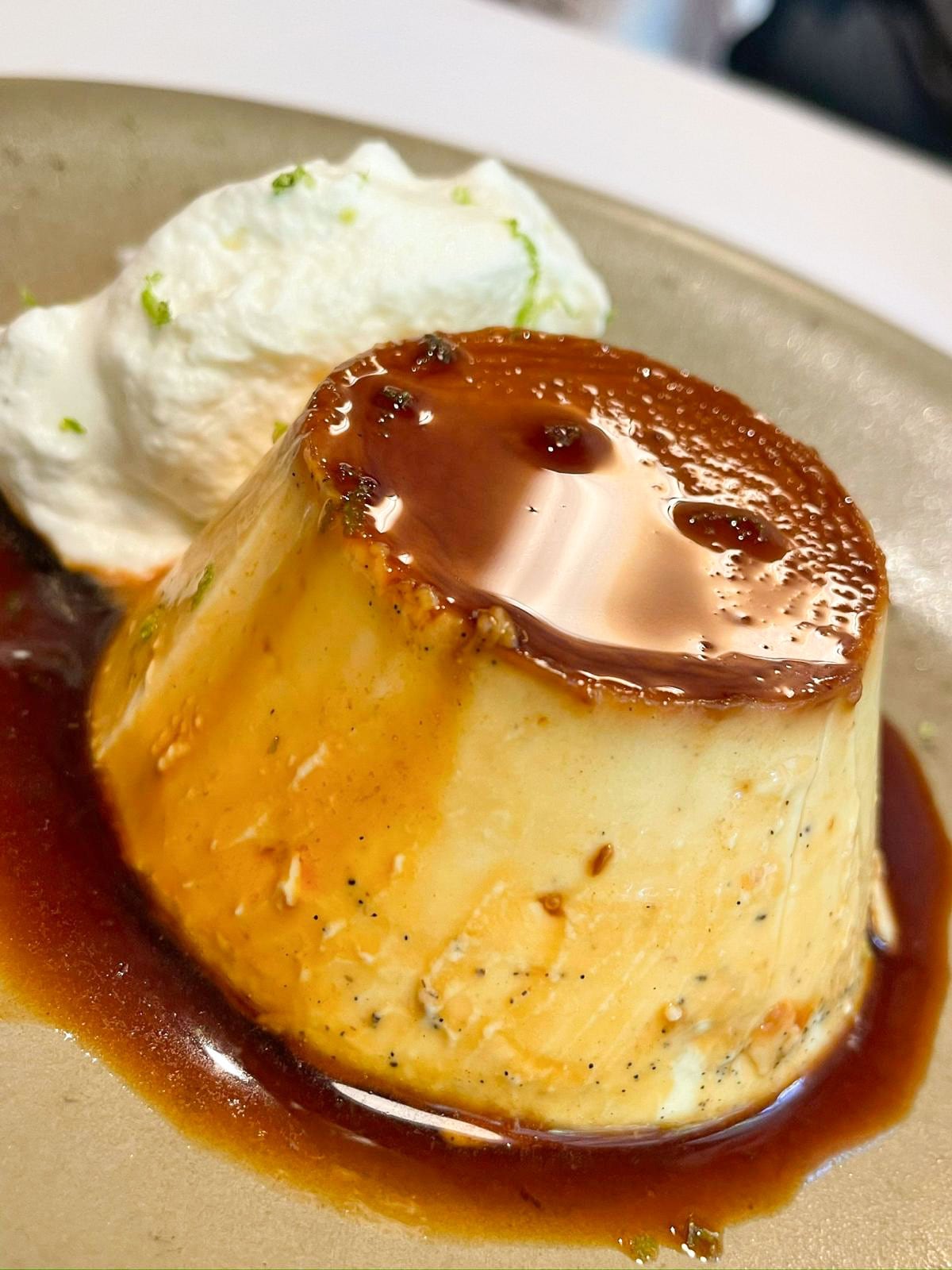 Un flan que recuerda al de toda la vida
