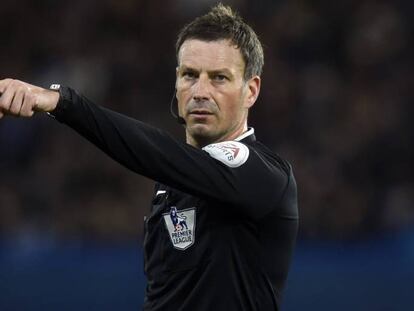 El colegiado inglés Mark Clattenburg, el pasado día 2 en un partido de la Premier League.