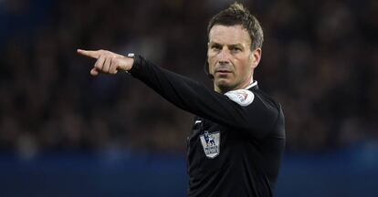 El colegiado inglés Mark Clattenburg, el pasado día 2 en un partido de la Premier League.