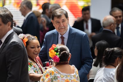El senador Adán Augusto López asistió al primer informe de Gobierno de la presidenta Claudia Sheinbaum Pardo en Palacio Nacional, el primero de septiembre de 2025.