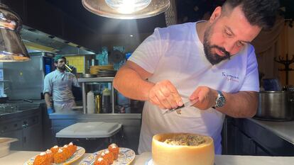 El chef Daniele Tasso, en el restaurante Bel Mondo en Madrid.
