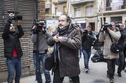 Antonio Ba&ntilde;os, aquest mat&iacute;, entrant al consell pol&iacute;tic. 