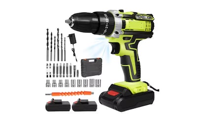 Vista del taladro inalámbrico superventas en AliExpress.