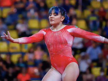 Alexa Moreno, durante una de sus competencias, en los Juegos Centroamericanos