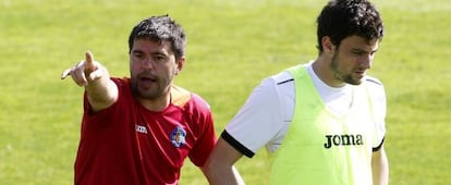 Contra, durante un entrenamiento