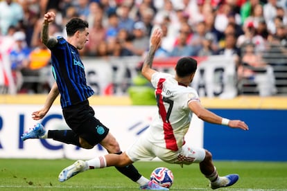 Con este zurdazo Bastoni marcó el 2-0 definitivo en el marcador.