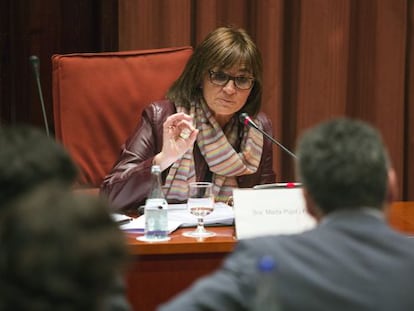 Marta Pujol, dilluns passat al Parlament.