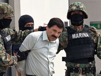 El 'Chapo' Guzmán, no dia em que foi detido no México.
