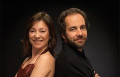 Los pianistas Marta Zabaleta y Miguel Borges Coelho.