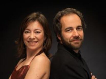 Los pianistas Marta Zabaleta y Miguel Borges Coelho.