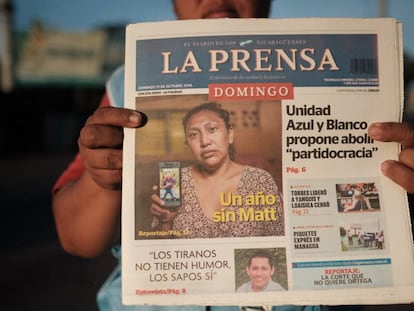 Ejemplar de octubre del diario 'La Prensa'.