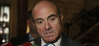 El ministro de Econom&iacute;a, Luis de Guindos.