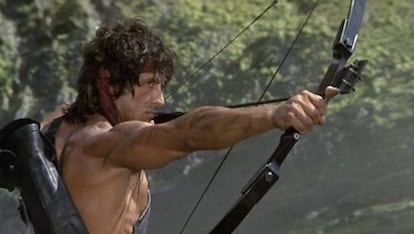 Sylvester Stallone em ‘Rambo 2: A Missão’ (1985).