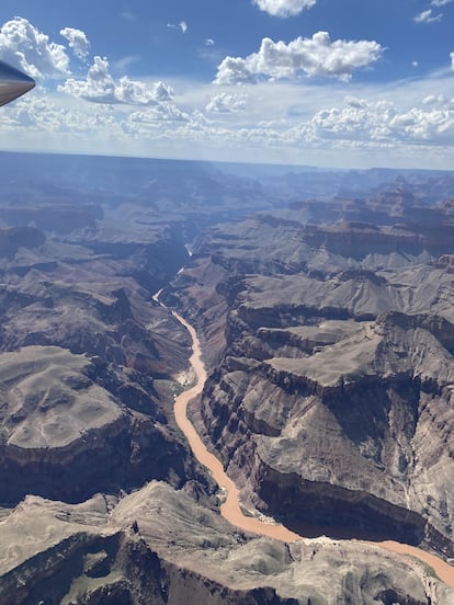 Esta foto muestra el Parque Nacional del Gran Cañón, en el norte de Arizona, el domingo