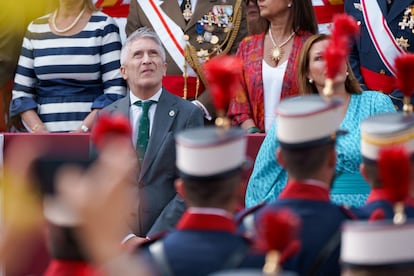 Interior Minister Fernando Grande-Marlaska, in the Tribune of Authorities.
