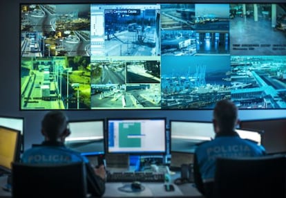 More than 100 cameras and another 100 law enforcement officers watch over Algeciras’s port.