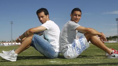 Cicinho y Jesús Navas