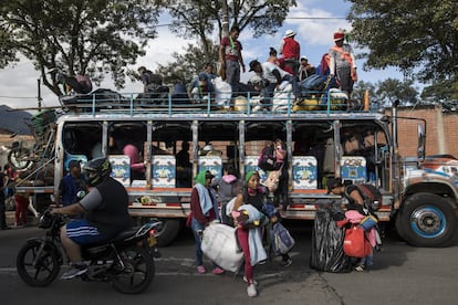 Más de 8.000 indígenas viajaron durante cinco días hasta Bogotá para entablar un diálogo político con el presidente Iván Duque.