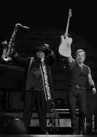 Bruce Springsteen y Clarence Clemons.