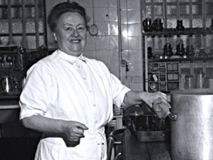 Imagen de la cocinera Eugénie Brazier.