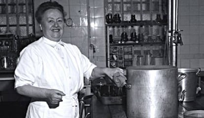 Imagen de la cocinera Eugénie Brazier.