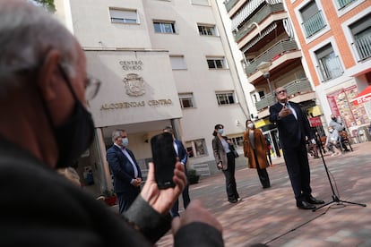 Ángel Gabilondo, el lunes en Alcobendas. 