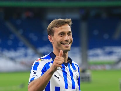 Sergio Canales durante su presentación en los Rayados de Monterrey, en México el pasado 26 de julio.