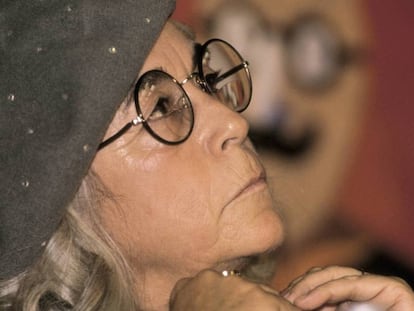 Carmen Martin Gaite,en la Feria del Libro de Fr&aacute;ncfort en 1991.
 