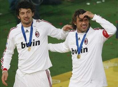 Kakha Kaladze y Paolo Maldini