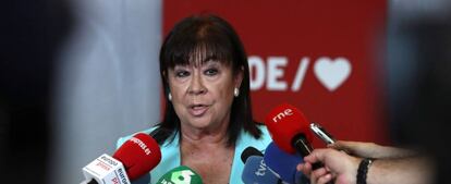 La presidenta de PSOE, Cristina Narbona.