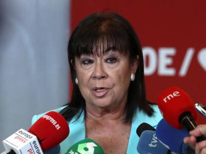 La presidenta de PSOE, Cristina Narbona.